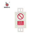 BOSHI Custom Industrial Lockout Safety White Scaffolding Tags