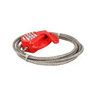 Adjustable All Purpose Cable Lockout , PC Material Lockout Tagout Cable Lock