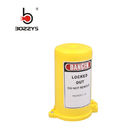 Yellow Color Cylinder Tank Lockout Easy To Install With Three Lock Holes