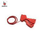 Red Color Nylon Adjustable Cable Lockout 110*110*40MM Size One Year Warranty