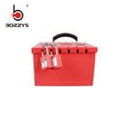 12 Padlocks Portable Lockout Lock Box With Steel Plate Lock Body And Nylon Handle