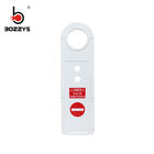 White Color Safety Lockout Tags 213MM Length 92MM Width OEM Acceptable