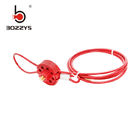 Adjustable Brady Cable Lockout Device , Wheel Type Mini Cable Lockout