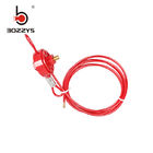 Adjustable Brady Cable Lockout Device , Wheel Type Mini Cable Lockout
