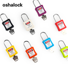 Chinese manufacturer stainless steel Zenex composite shackle safety tagout loc-kout padlock with master key