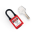 38 mm plastic shackle nylon lockout safety padlock