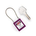 Safety lockout management safety cable padlock