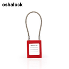 Custom Logo Stainless Steel Cable Wire keyed alike Safety Padlock for Industrial equipment lockout