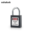 locked on industrial equipment padlock with keyed alike