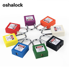 Non-conductive electrical equipment lockout tagout Aluminum shackle Mini Nylon safety padlock with master key