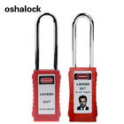 38mm hardened steel shackle safety padlock with master key for use in mechanical lockout-tagout