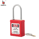 Self-elastic 4mm stainless steel beam safety padlock with master key for mechanical lockout-tagout