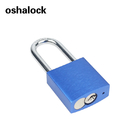 38mm steel shackle Compact  Anodized aluminium safety security padlock Lockout with keyed alike