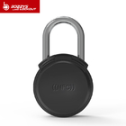 Black Keyless USB Rechargeable Door Lock NFC Smart Padlock Quick Unlock Zinc alloy Metal Self Developing Chip