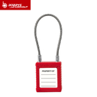 Lightweight Wire Cable Safety Padlock , Industrial Safety Lockout Locks