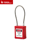 Lightweight Wire Cable Safety Padlock , Industrial Safety Lockout Locks