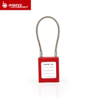 Steel Wire Shackle Safety Cable Padlock , Lightweight Master Lockout Padlock