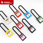 Nylon PA Material Safety Lockout Padlocks Customized Lock Shell With Master Key