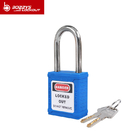 Steel Shackle Nylon Body Safety Padlock with keyed alike blue loto lock