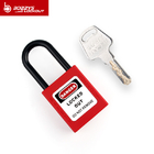 38mm plastic shackle master keys with safety padlock