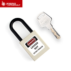 38 mm plastic nylon shackle safety padlock with master keys