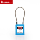 STAINLESS STEEL WIRE SAFETY PADLOCK BD-G41 any colors available, usually red and yellow