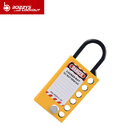 Wear Resistant Safety Lockout Hasp Yellow Color With Aluminum Alloy Material