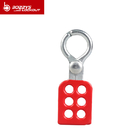 Red Color Steel Lockout Hasp , Multi Padlock Hasp For Industrial Gate Valves