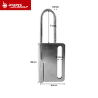 6 Padlocks Safety Lockout Hasp Firm And Durable For Industrial Safety