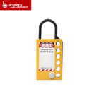 Nylon Isolated Master Lockout Hasp ISO9001 Certification Yellow Color