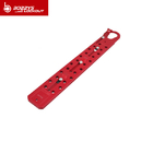 24 Padlocks Vinyl Coated Hasp , Wear Resistant Safety Hasp Lock Red Color
