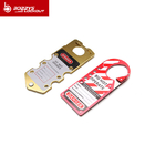 Multi Function Labeled Lockout Hasps , Double Padlock Hasp For 3-6MM Lockhole