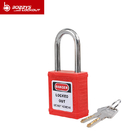 Red 38mm Shackle Safety Nylon Lockout Padlocks Non Conductive