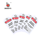 Rewritable Safety tags from laminated PVC Suitable to Overhaul of lockout-tagout equipment