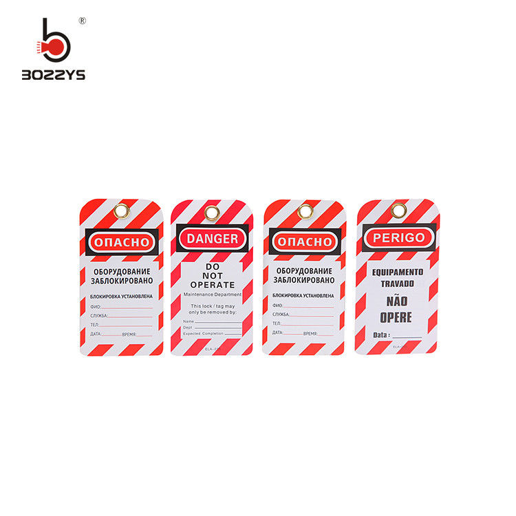 Industry Equipment Locked Standard Safety Warning Customized Custom Design Pvc Tags Safety Lockout Tagout