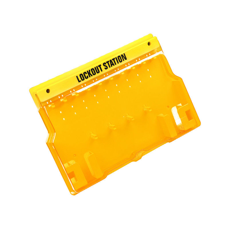 Yellow Lockout Tagout Equipment With Engineering Plastic PC Material