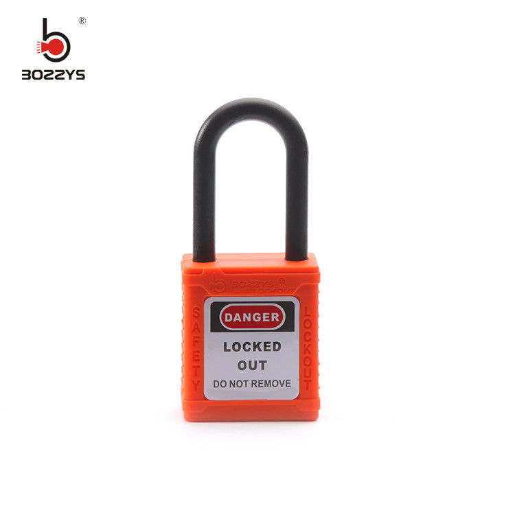 BOSHI 38mm Nylon Shackle ABS Plastic Body Safe Lock With Master Key