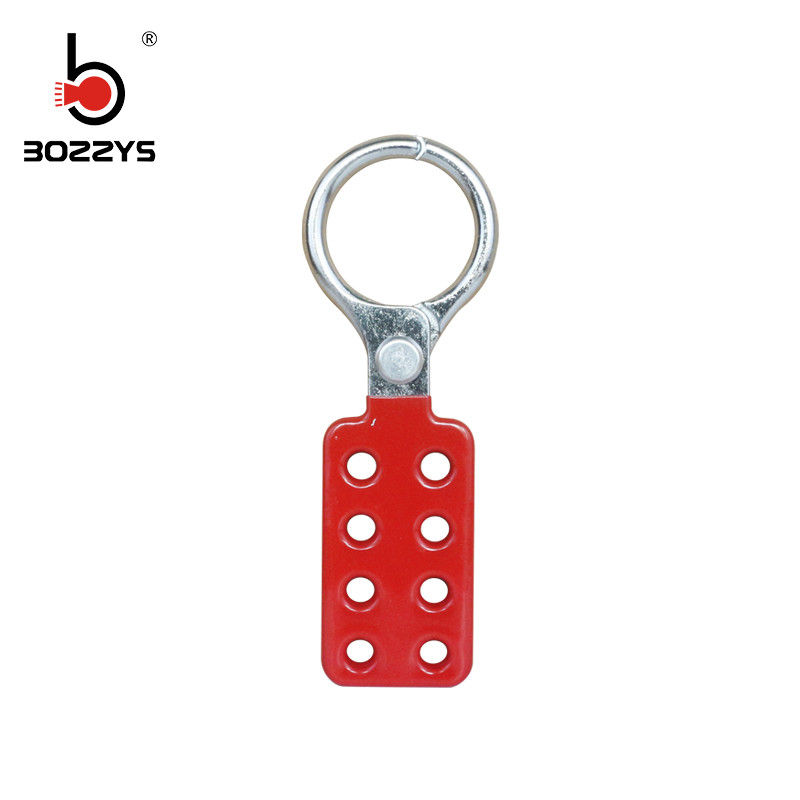 Aluminum safety lockout hasp with locking diameter 1.5 inch but 8 holes diameter 8 mm