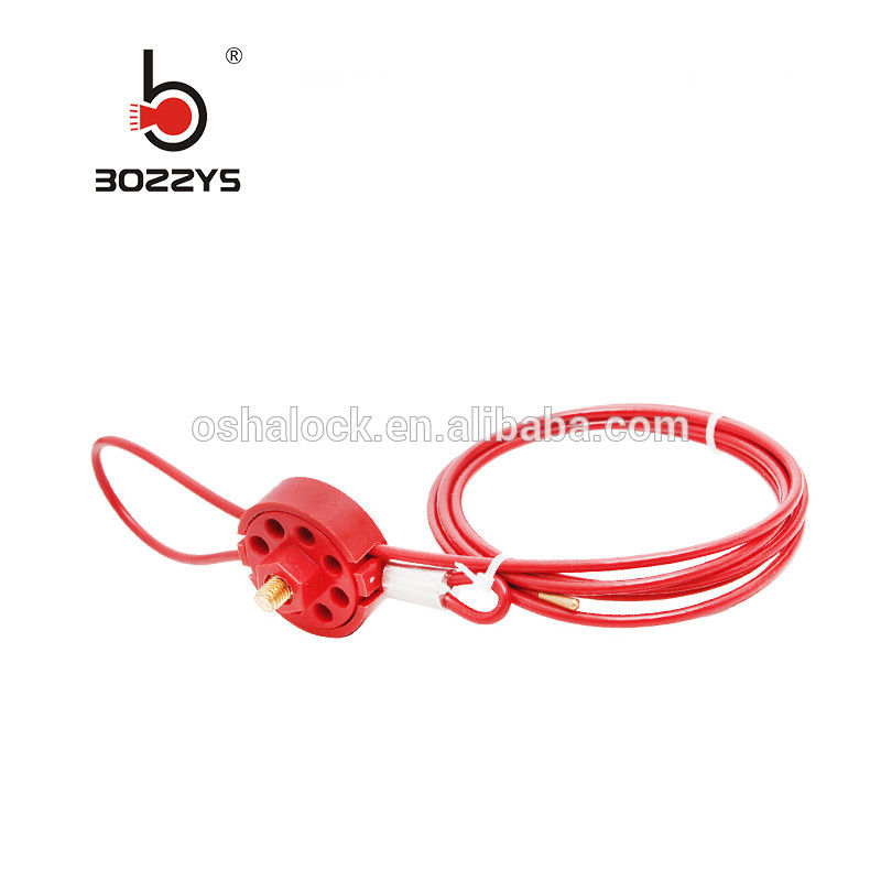 BD-L31 encryption alloy lock Steel wire rope Lockout for cable ,Brady Wheel Cable Lockout