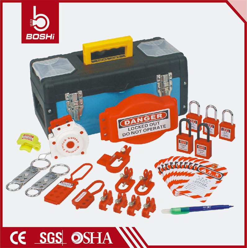Electrical Loto Kit For Industrial Safety , Lock Out Tag Out Bag Color Optional