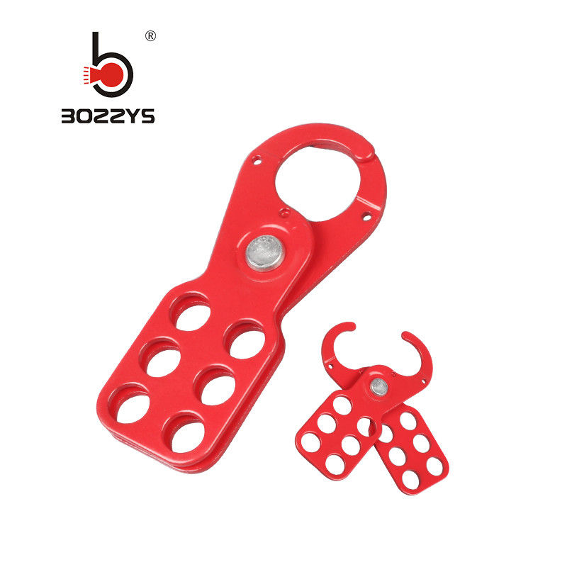 BOSHI Customized Design Steel Material Red Safety Lockout Hasps