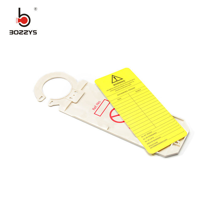 Adhesive Safety Warning Signs , Plastic Material Electrical Lockout Tags
