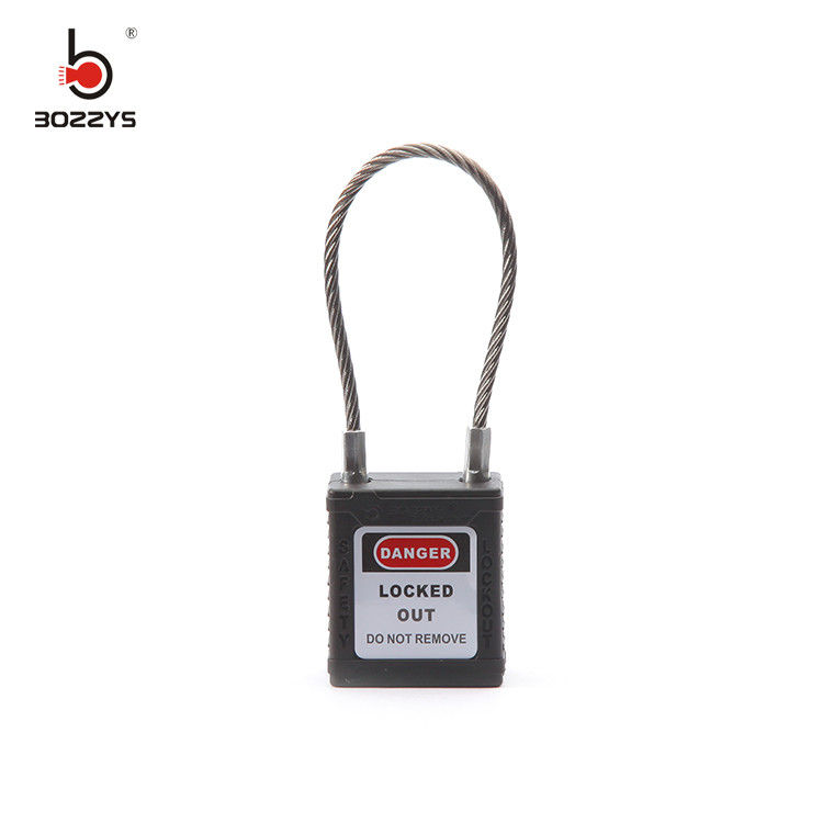 BOSHI High Quality Stainless Steel Cable Wire Safety Padlocks