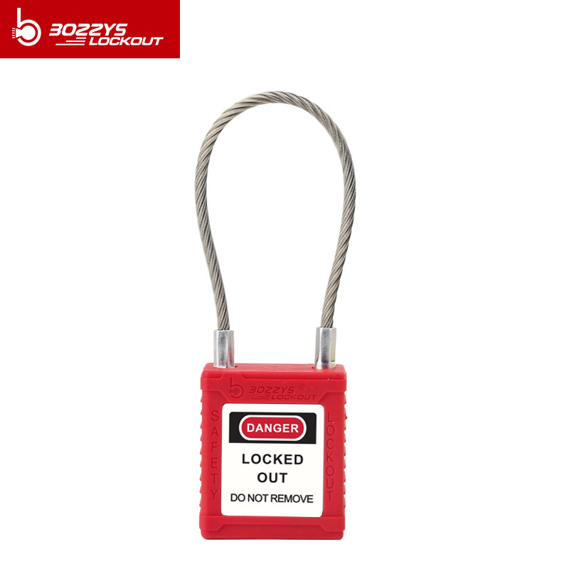 BOSHI China Brand Metal Wire Shackle Material Safety Padlock