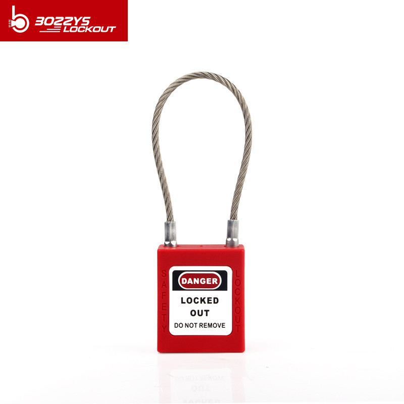 CE Certification ABS Cable Safety Padlock all different colors(8)