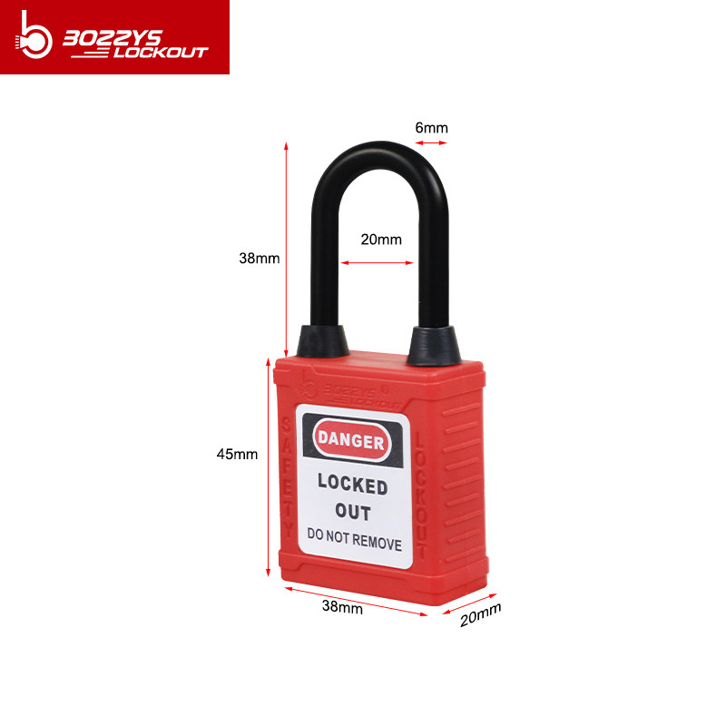 BOSHI Industrial Products Lock Body Material Nylon PA Safety Lock Padlock