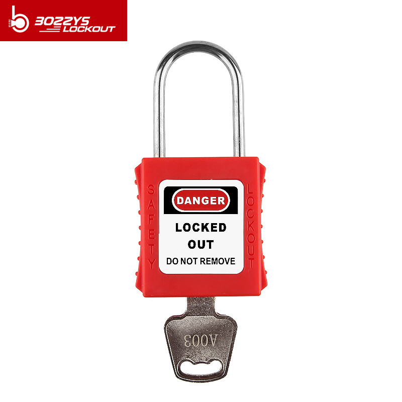 Multi Colored 4mm Dia Thin Shackle Safety Padlock for Industrial