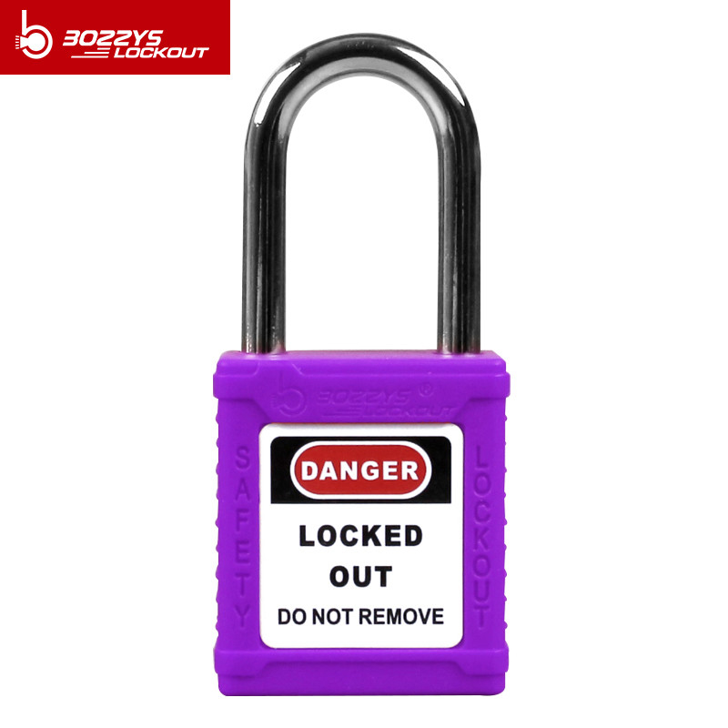 Purple Yellow Red Green Safety Padlock With 38mm Metal Shackle G08