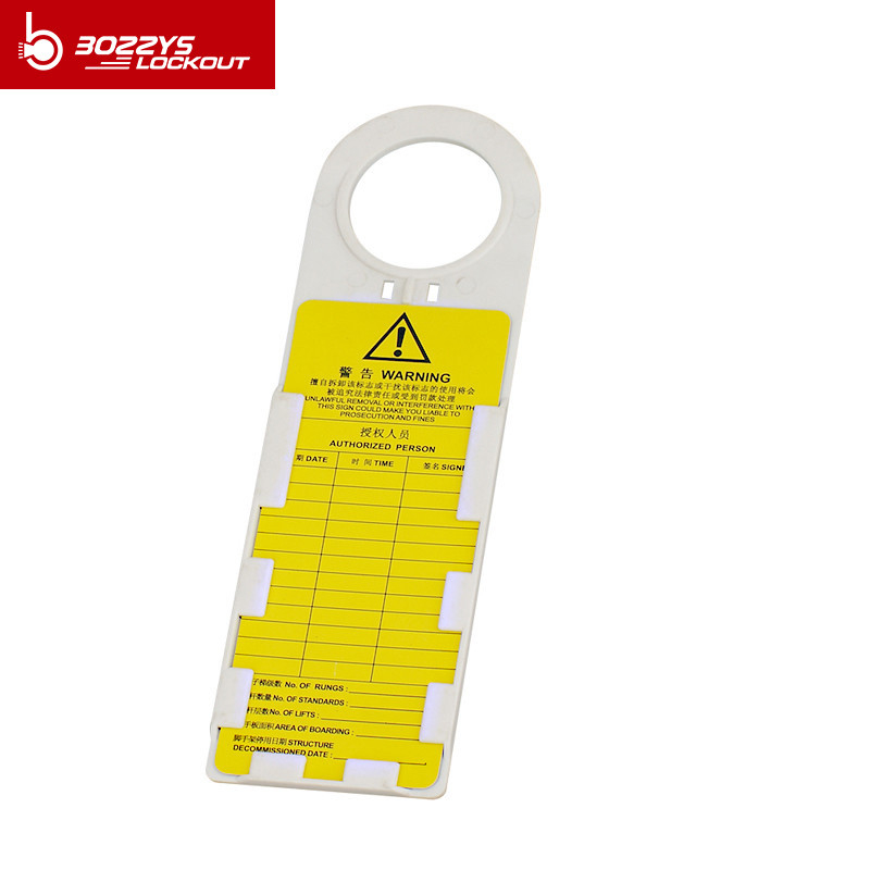 Humanized Plastic Safety Lockout Tags Cold Resistant For Scaffolding